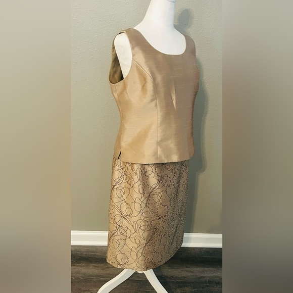 Jessica Howard 3 Piece Evening Wear Set Size 12 Jacket, Skirt, Sleeveless Top - Picture 15 of 16